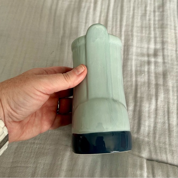 (Bundle 3 for $15) Ceramic Two Tone Boot Vase - Home Decor - Picture 3 of 4
